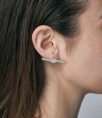 Needle Silver Earing