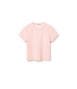 Short Sleeve Baby Pink Tee With Hitfix Logo