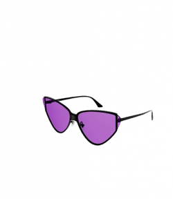 Black Violet Cat-eye Sunglasses