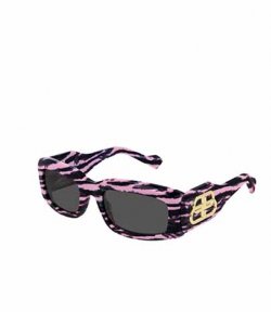 BB Pink Black Rectangular Sunglasses