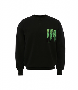 Slime Logo Black Green Classic Sweatshirt
