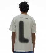 Blurry Black Logo White T-Shirt