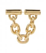 Gold XL Link Chain Drop Earring