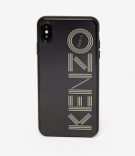 KENZO BLACK GLOW IN THE DARK LOGO CASE I PHONE XS MAX