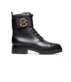Tatum Black Leather Ankle Boot