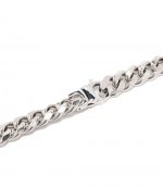 Tie Chain Silver Necklace